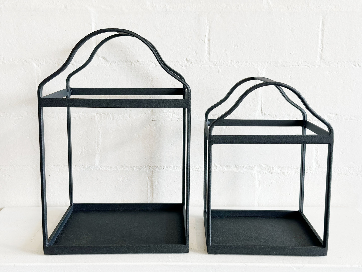Black Metal Square Lantern