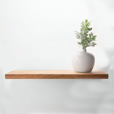 21.65" WOOD SHELF WITH IRON BRACKET