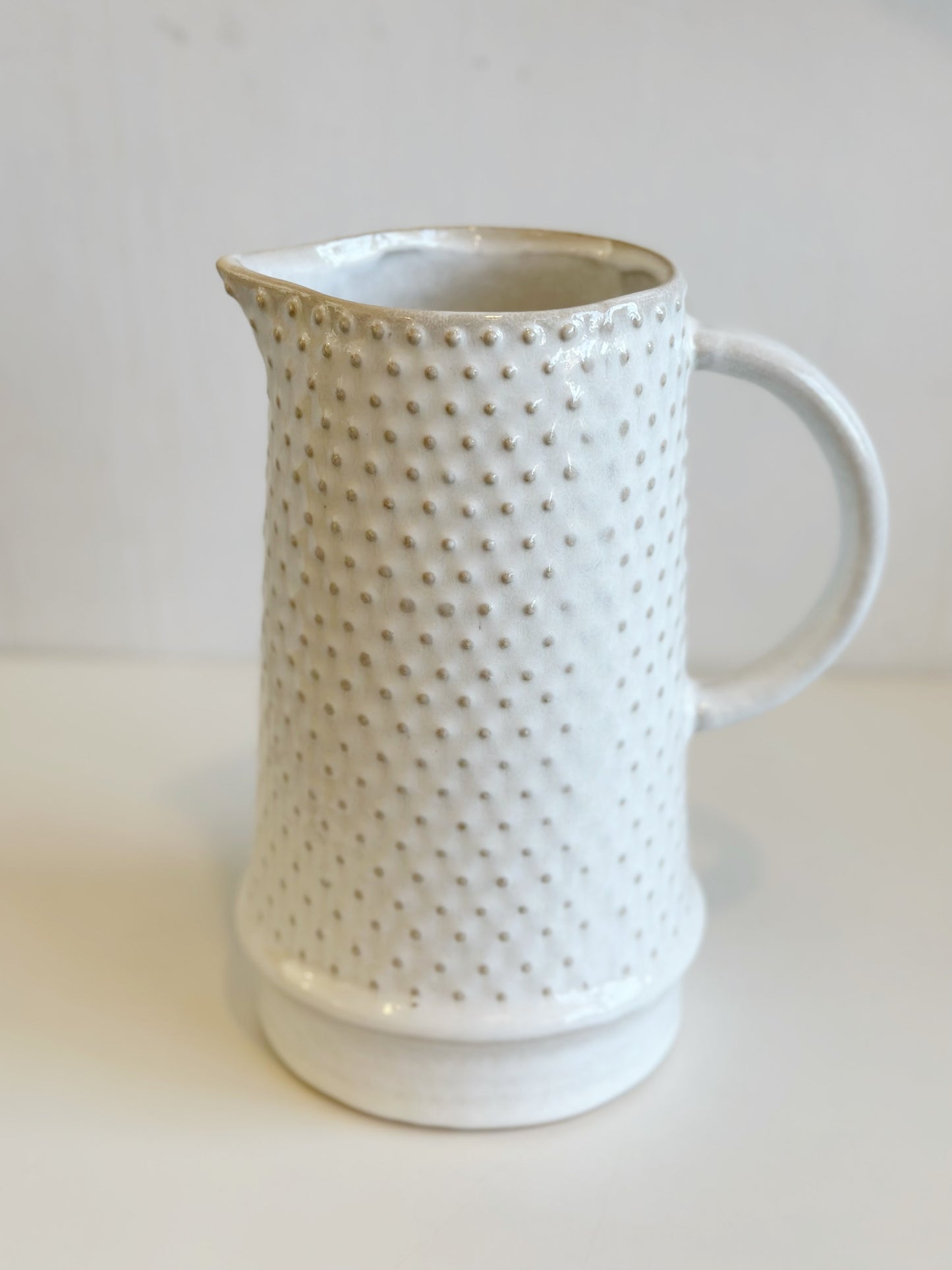Hobnail Stoneware Pitcher