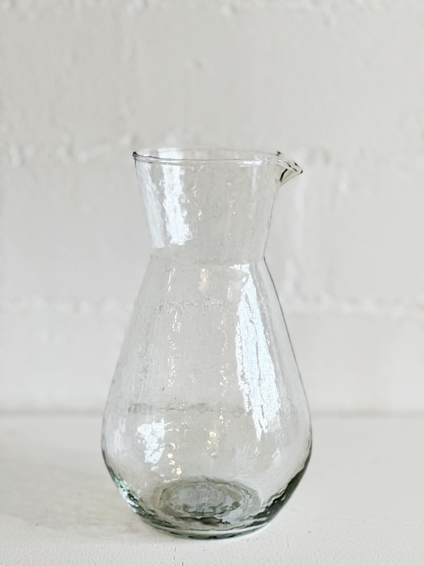 Hammered Glass Carafe