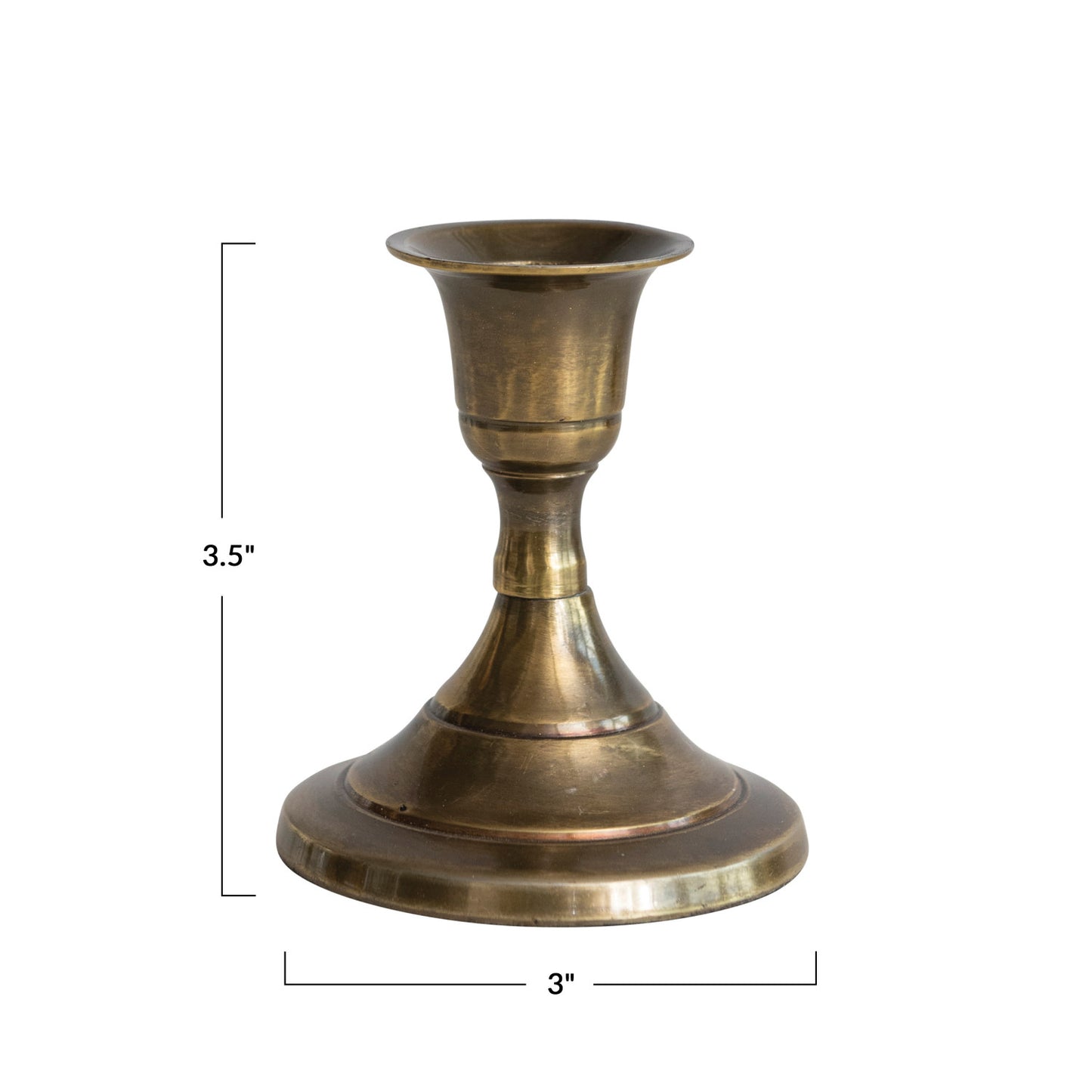 Antique Brass Taper Holder