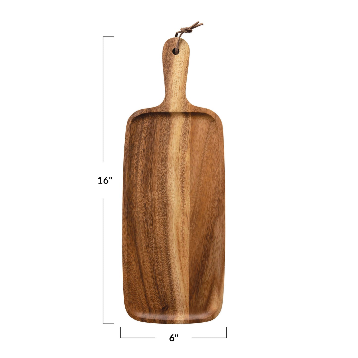 Suar Wood Serving Board with Handle