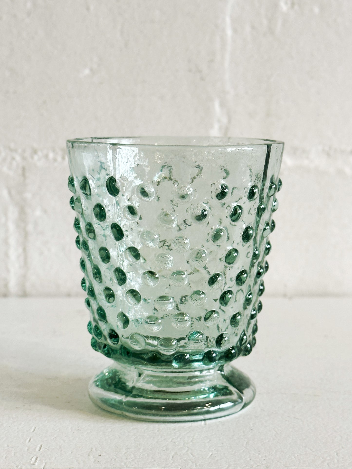 Recycled Hobnail Glass or Votive Holder