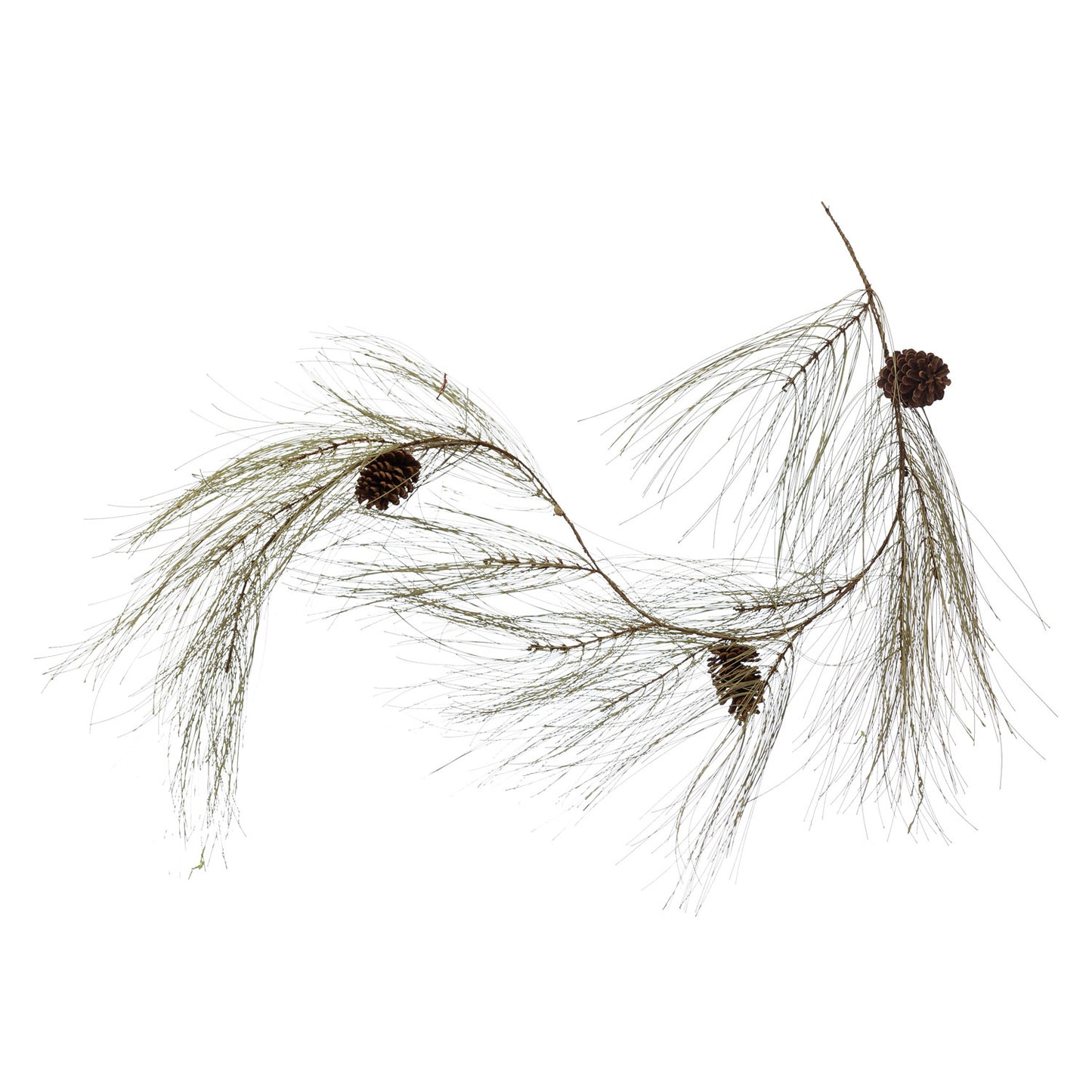 Long Needle Pine Garland with Pinecones