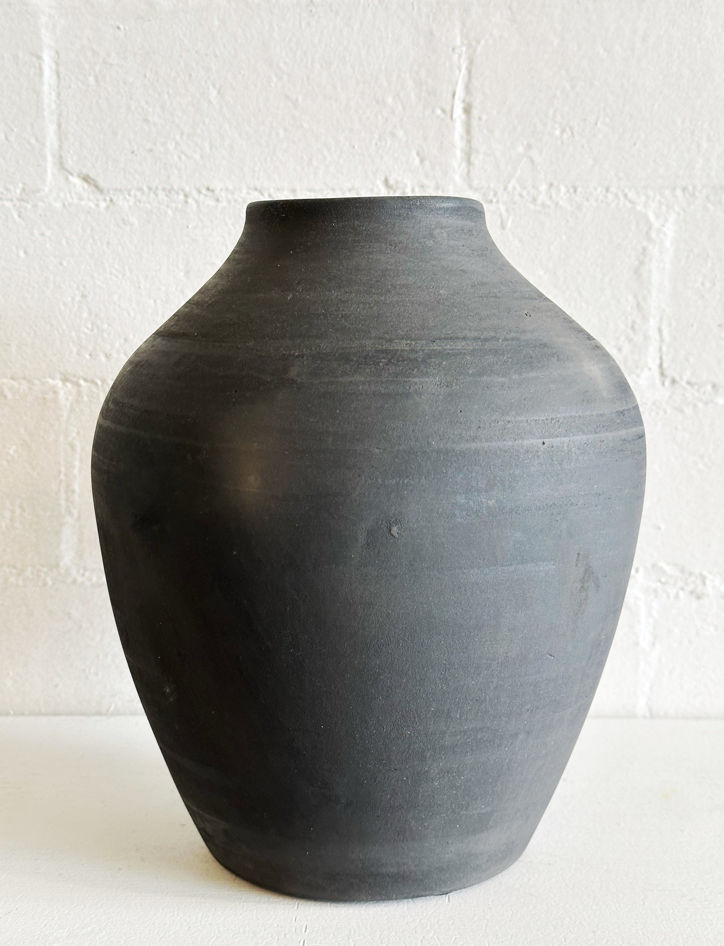 Black Terracotta Vase