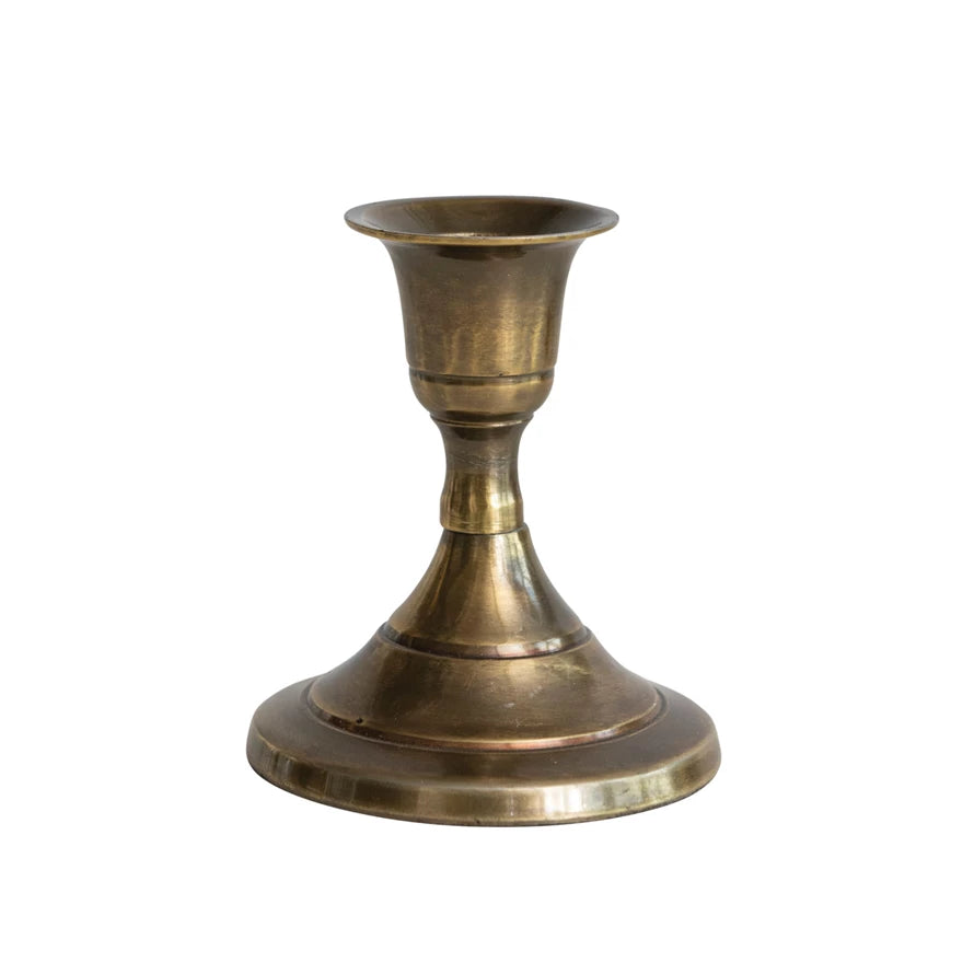 Antique Brass Taper Holder