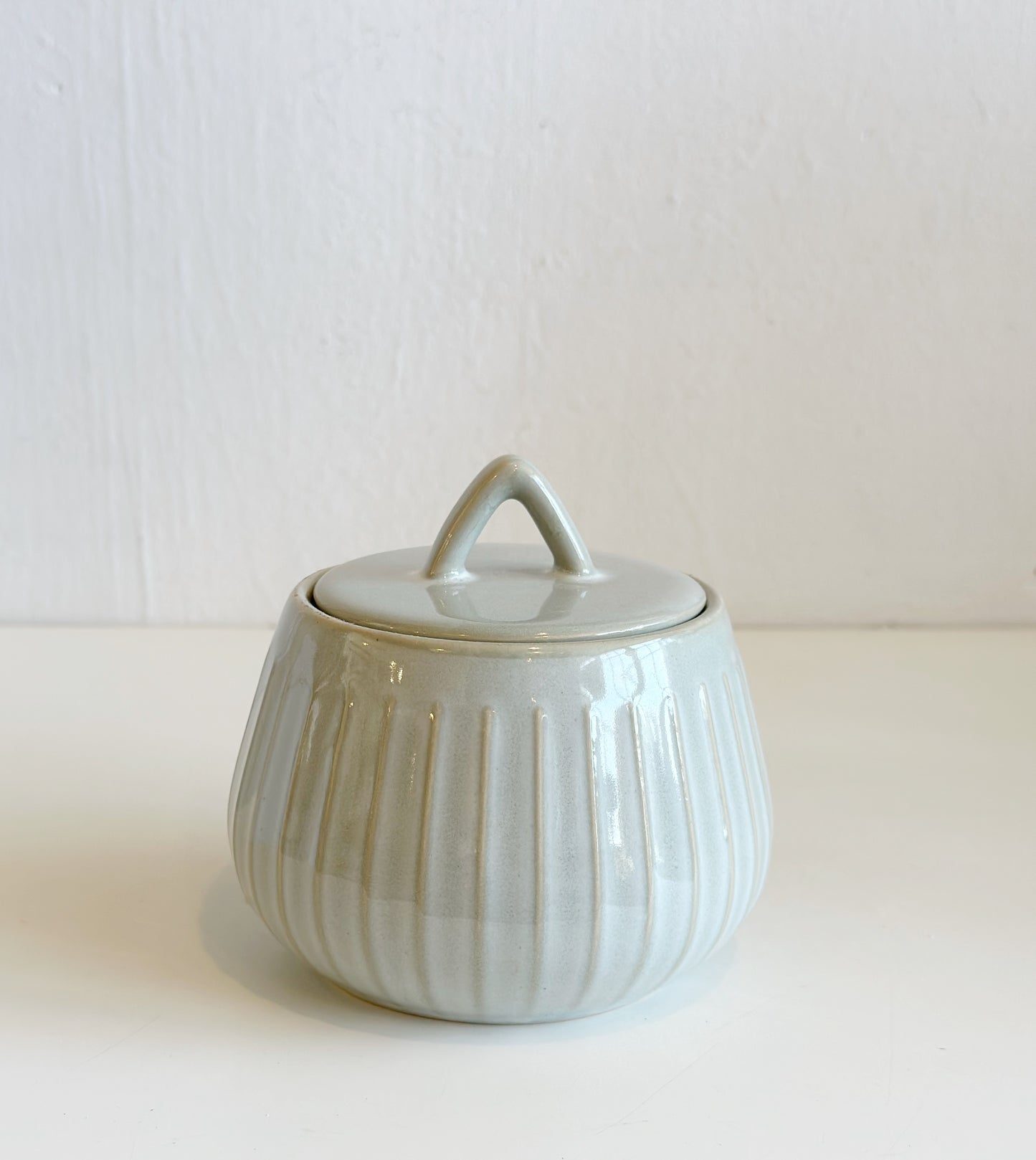 STRIPE JAR WITH LID