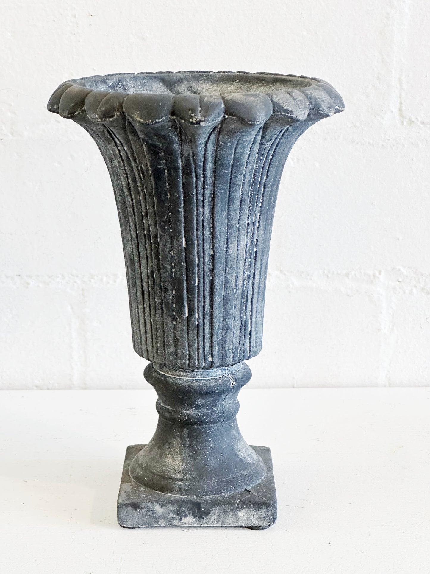 Aged Fluted Urn