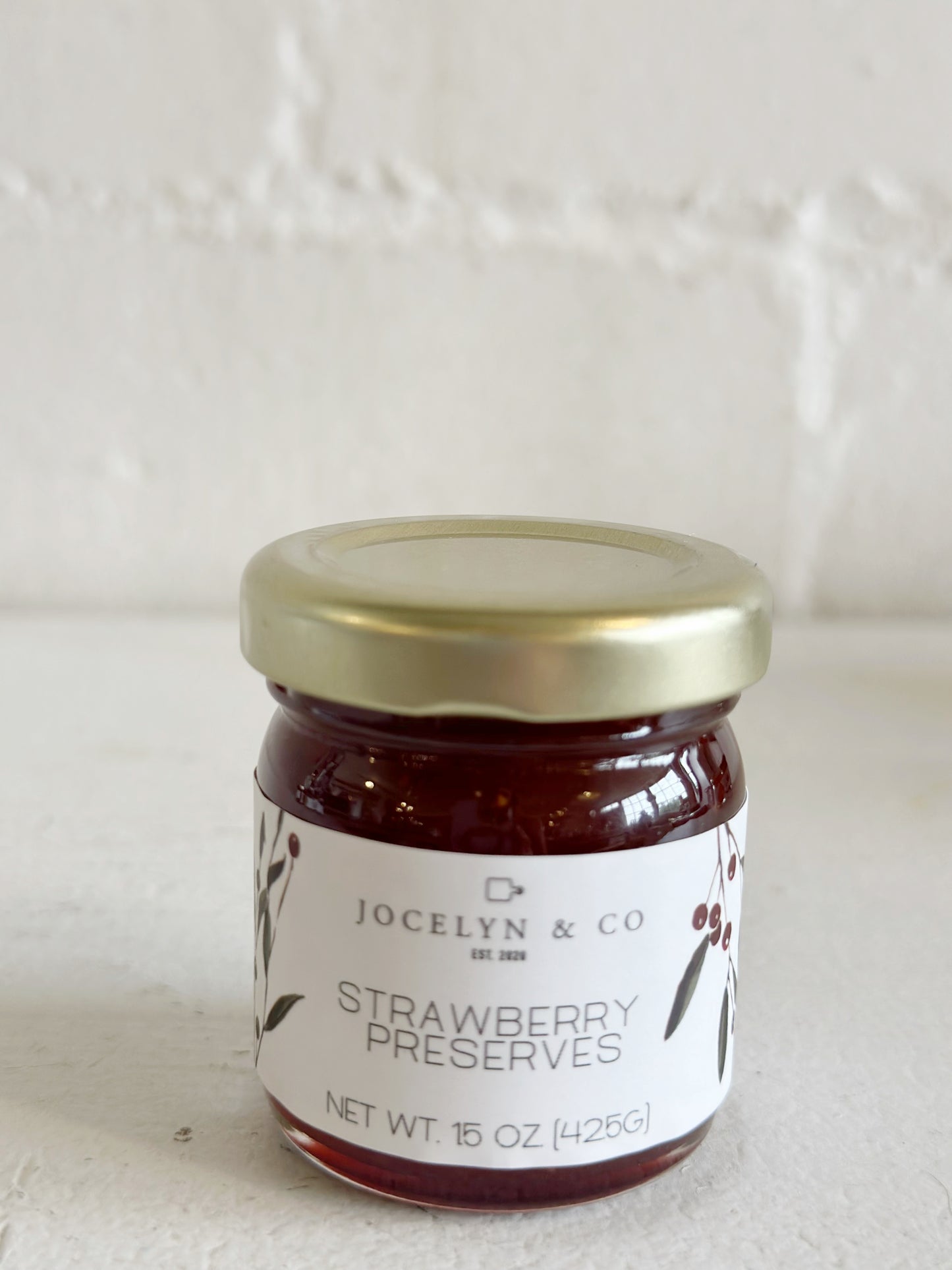 Holiday Strawberry Preserves Jar - Premium