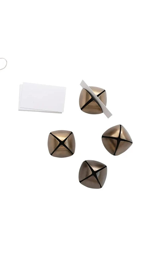 Metal Bell Place Card Holders, Set of 4 in Bag