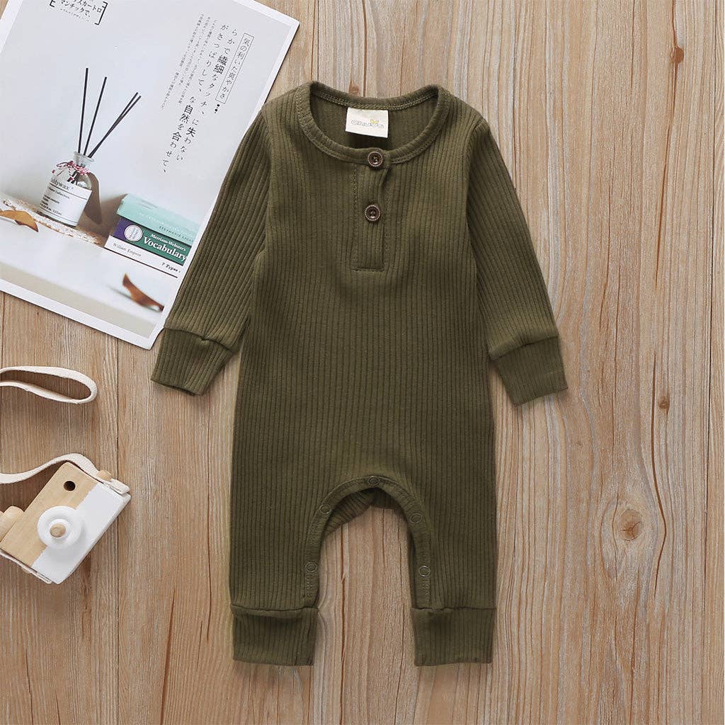 Baby Cotton Knitted Style Cardigan Jumpsuit