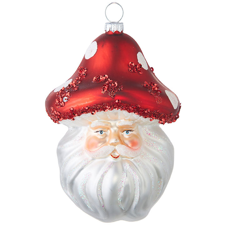 Mushroom Santa Ornament