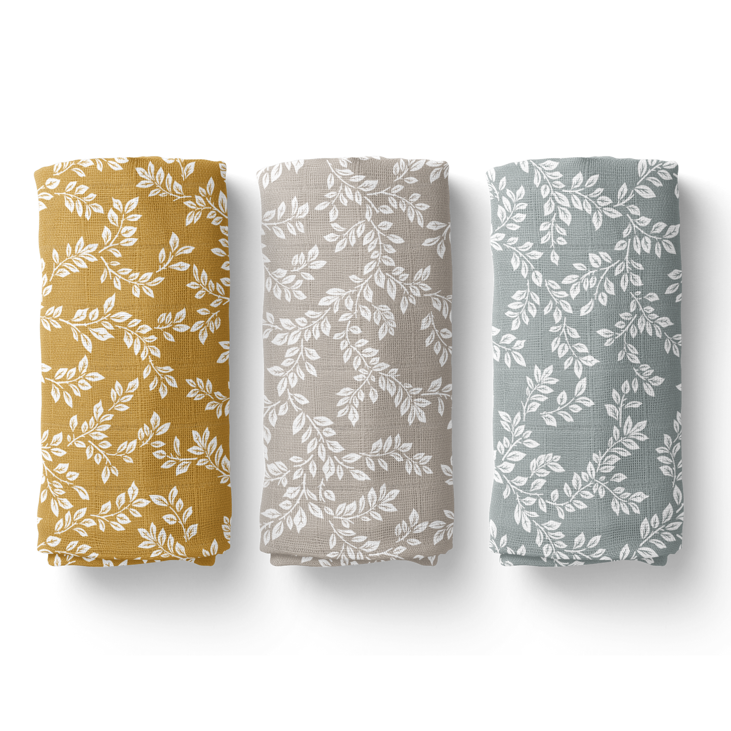 Leafy Sprig Swaddle Blanket