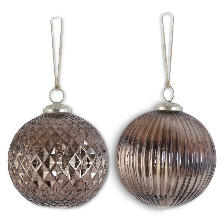 Copper Mercury Glass Ornament