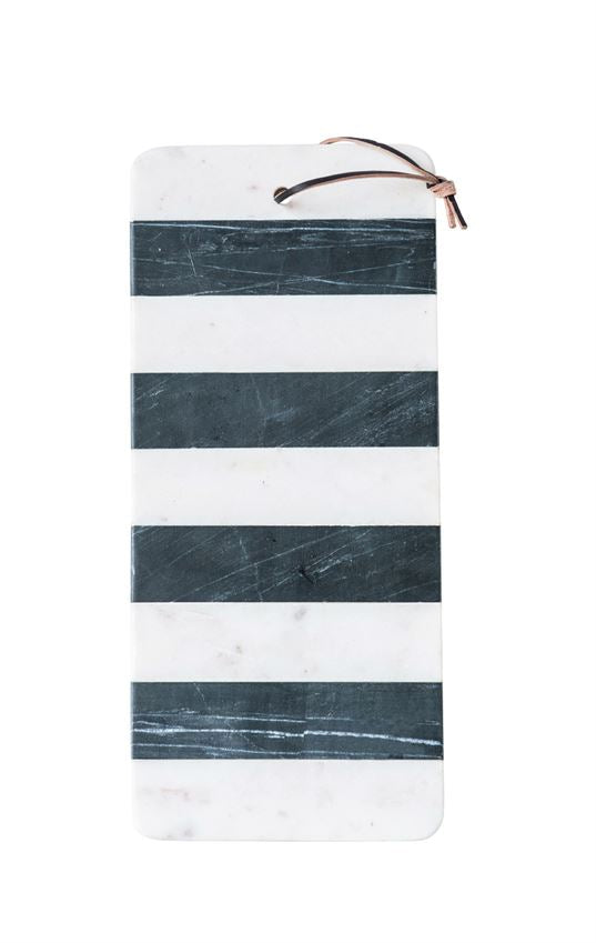 Black and white marble board