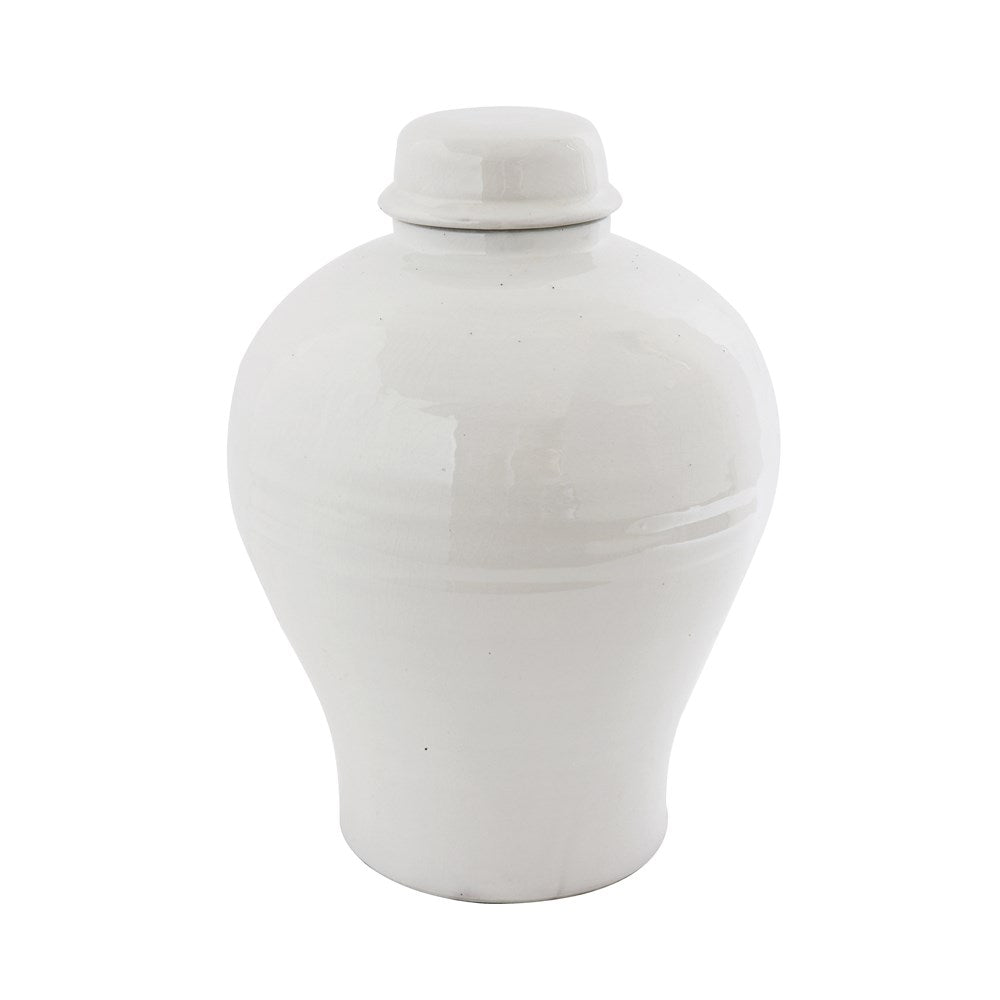 White Urn Cachepot with lid