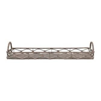 Decorative Hand-Woven Rattan Tray