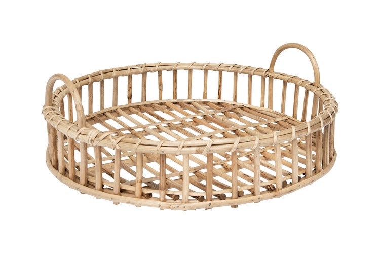 Decorative Cane Bamboo Tray