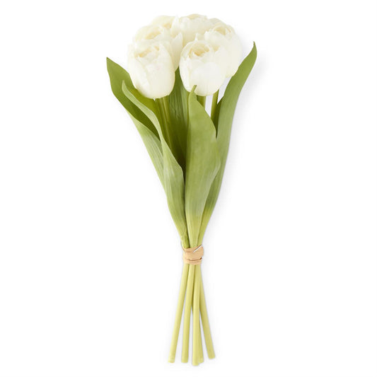 Real-Touch Tulip Bundle -White