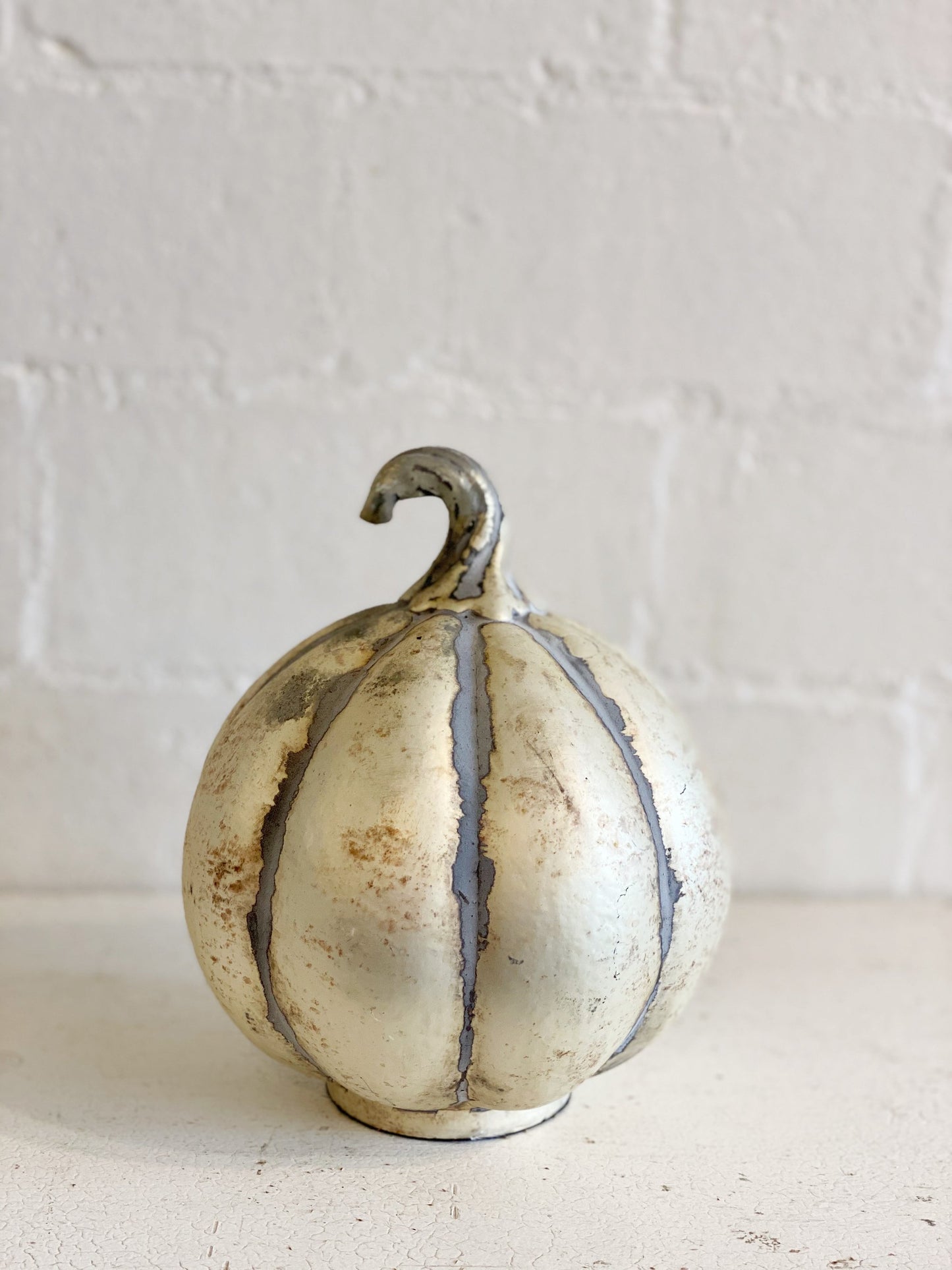 Antiqued Gold Mercury Glass Pumpkins
