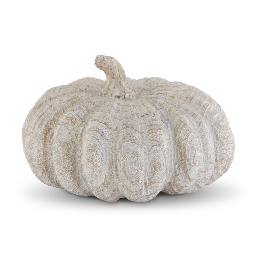Whitewashed Wood Look Pumpkin