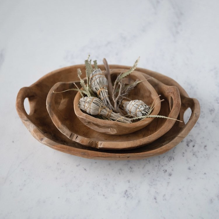 Teak Wood Bowls