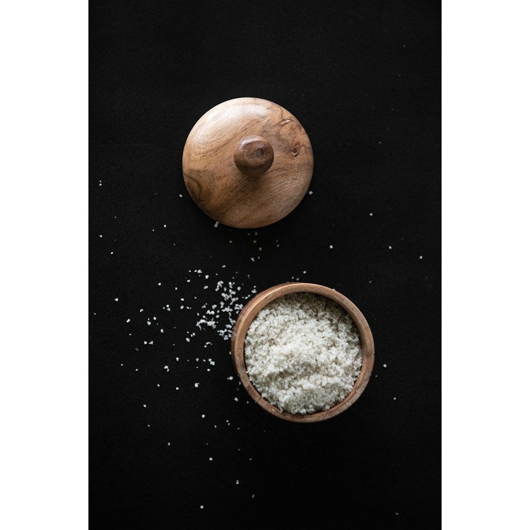 Acacia Wood Salt Box