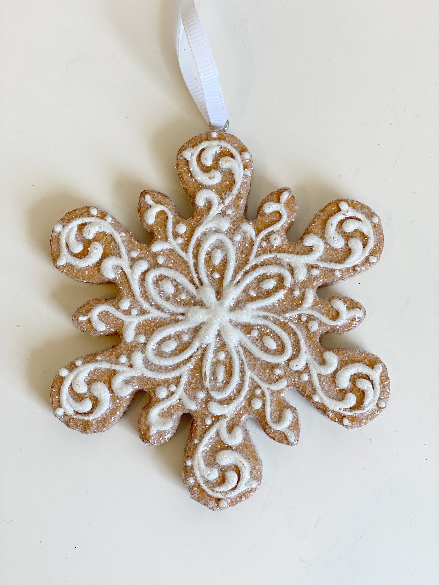 Glittered Gingerbread Ornaments