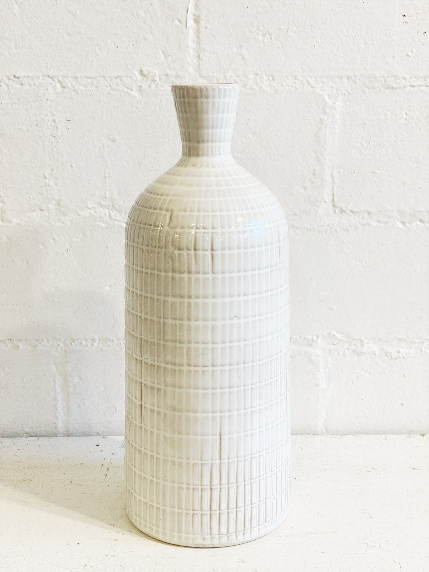 11" SKINNY STRIPE VASE