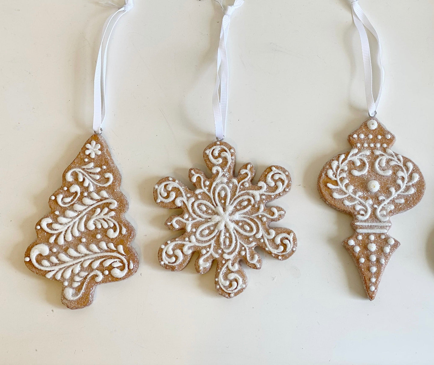 Glittered Gingerbread Ornaments