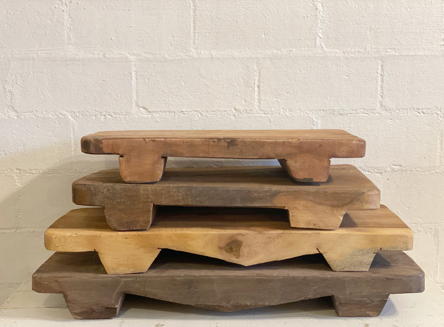 Wood Pedestal Board- as found, each vary