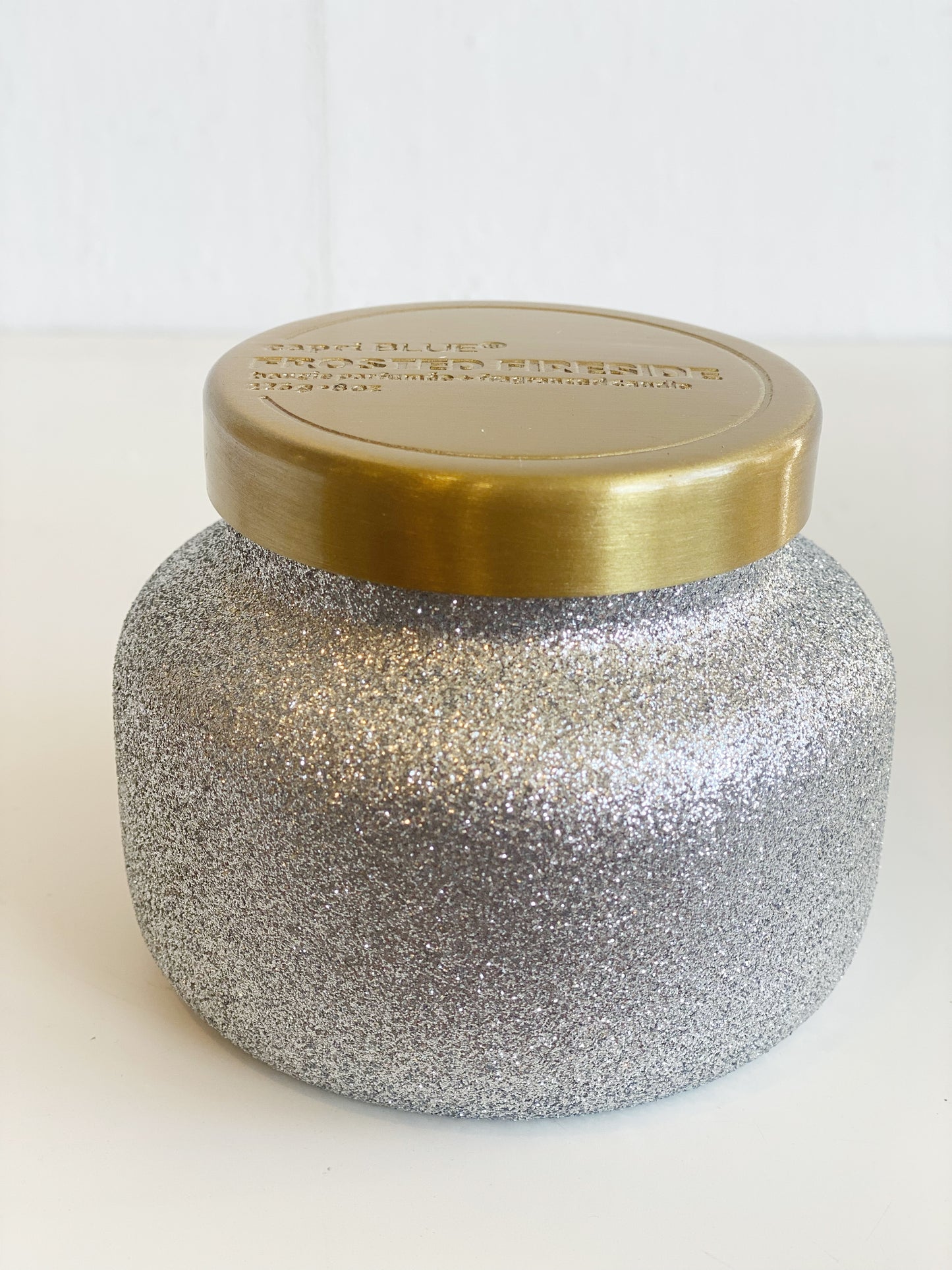Frosted Fireside Glam Signature Jar Candle by CapriBlue 8 oz