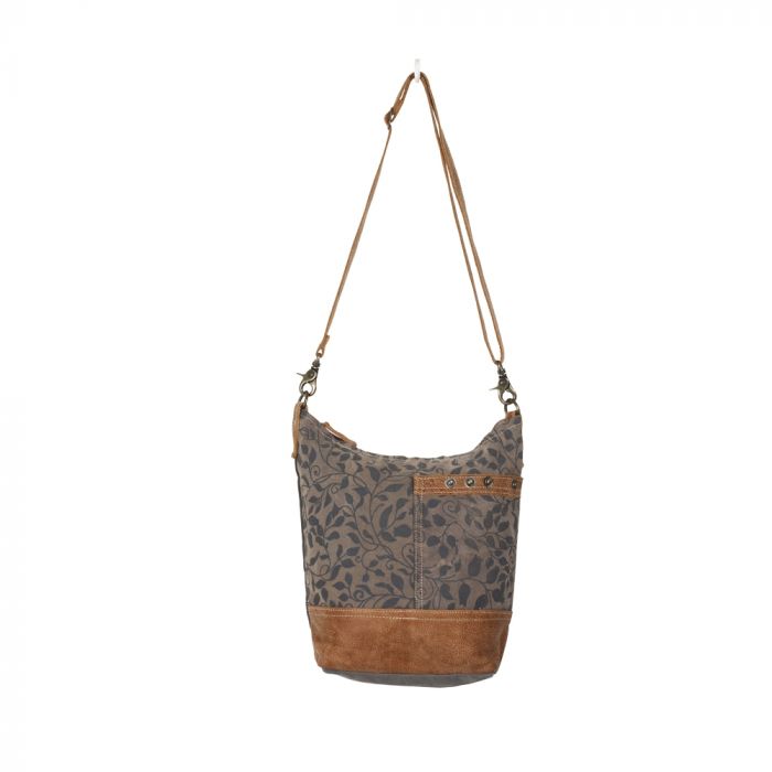 Aloe print shoulder bag