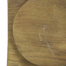 Vintage Chapati Board Square (Approx 9 1/4" x 7 1/2" x 2")