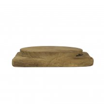 Vintage Chapati Board Square (Approx 9 1/4" x 7 1/2" x 2")