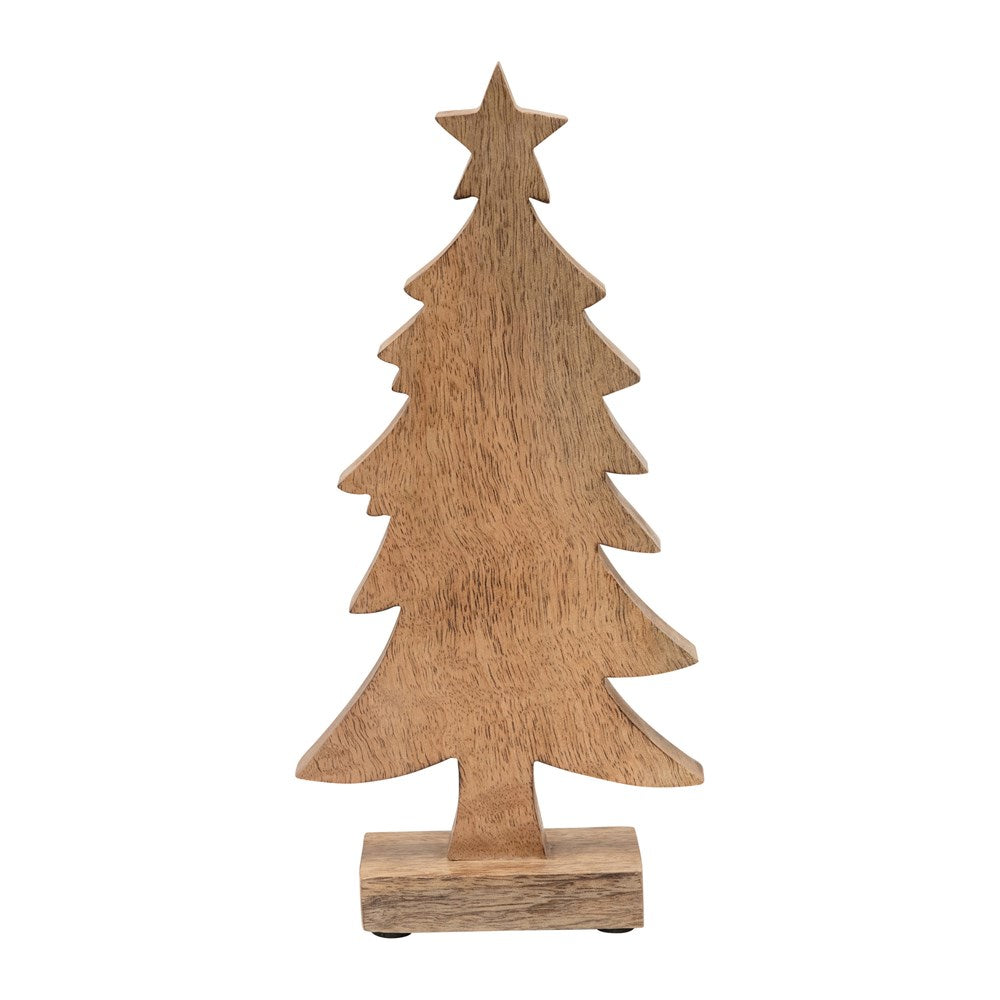 Hand Carved Mango Wood Christmas Tree