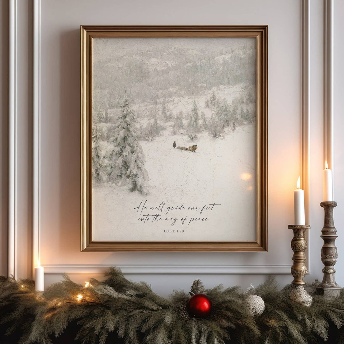 Way of Peace Christmas Wall Art Print Christian Decor: 11x14
