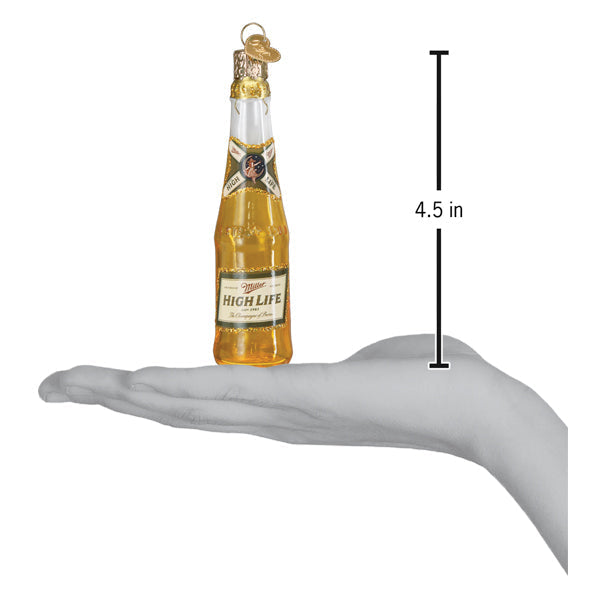 Miller High Life Bottle Ornament