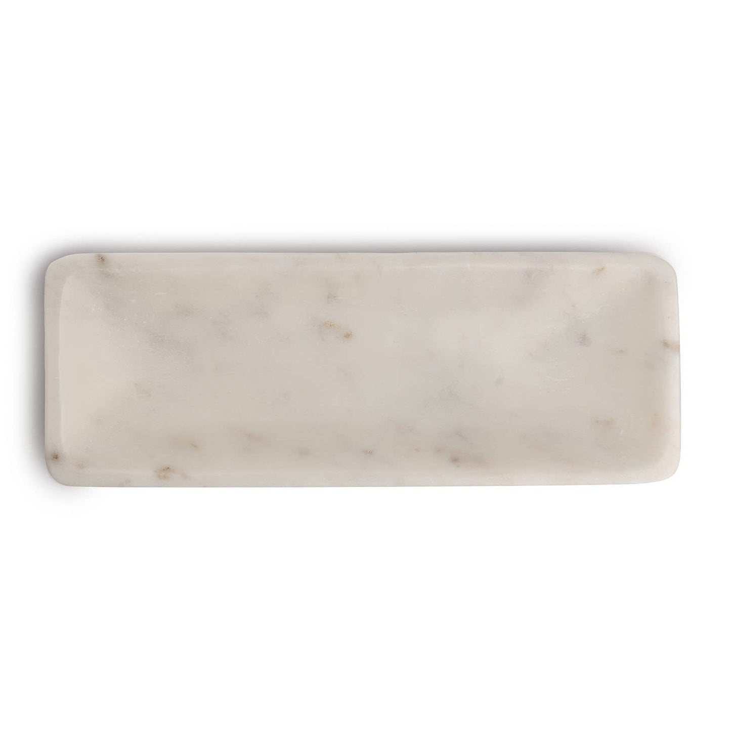 White Marble Round Edged Tray