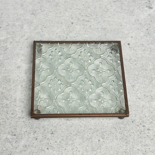 Glass Pillar Plate or Coaster