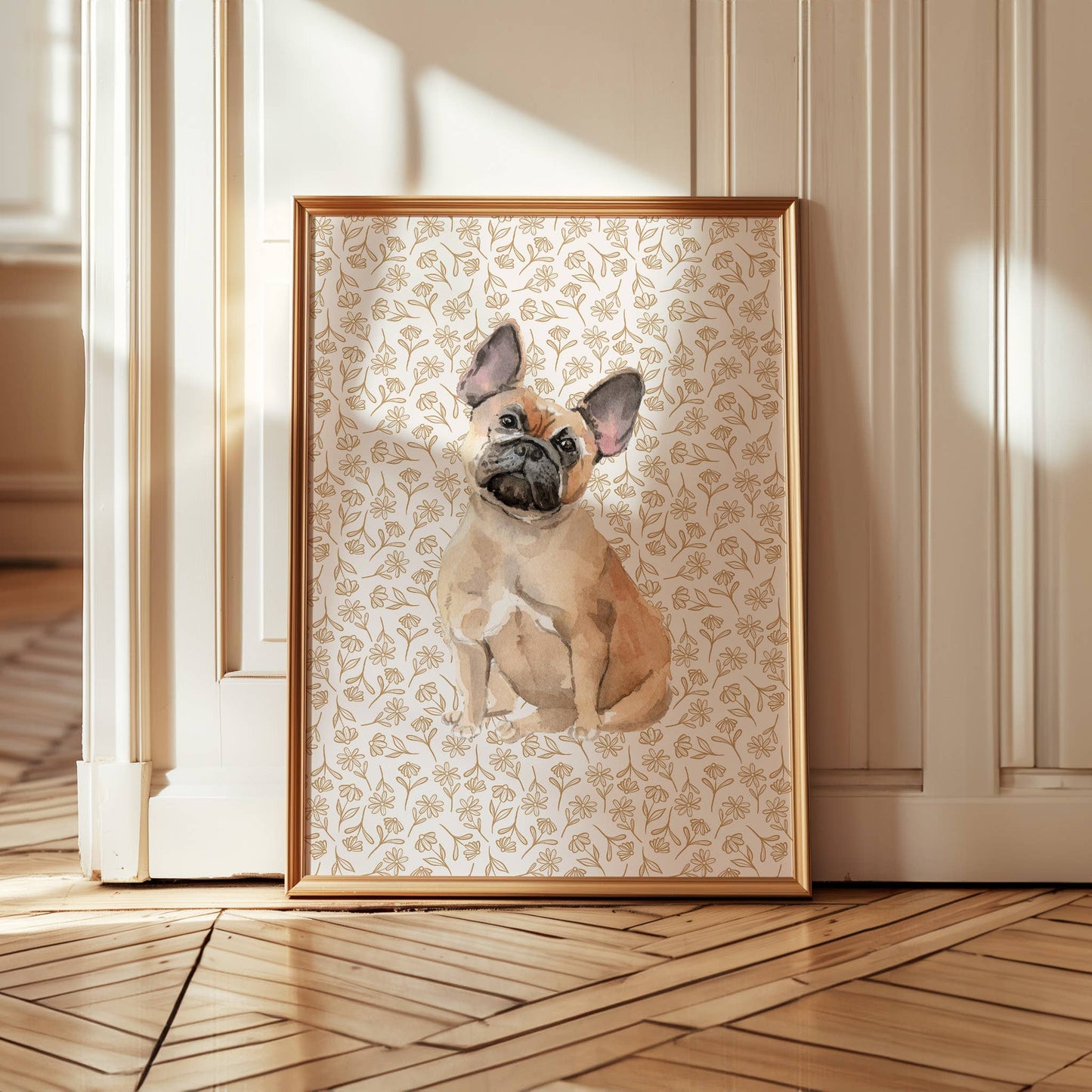 French Bulldog Art Print: 5" x 7" (vertical)