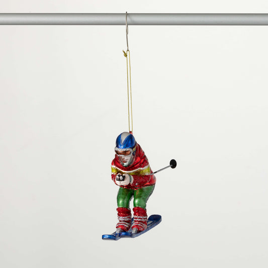 RETRO SKIER ORNAMENT