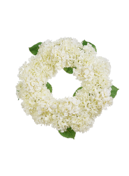 White Hydrangea Wreath
