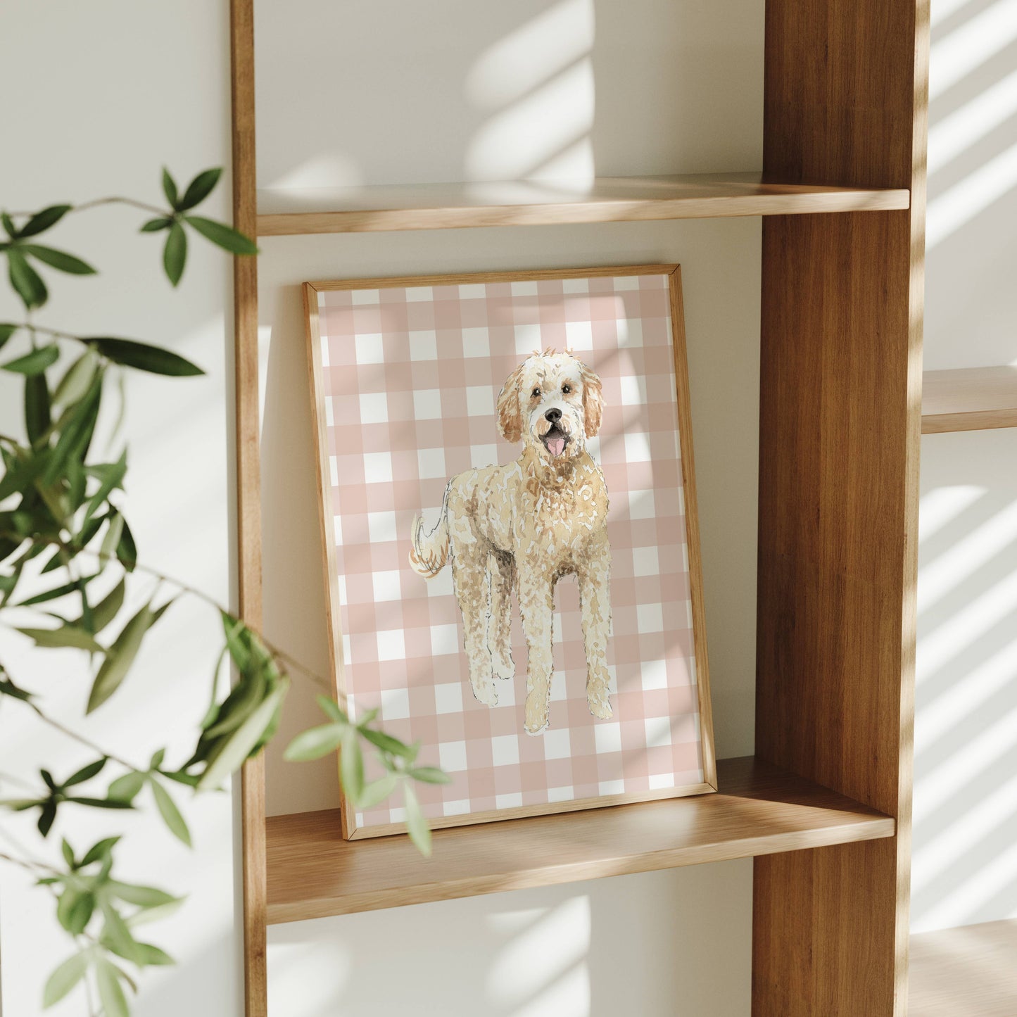 Goldendoodle Dog Art Print: 5" x 7" (vertical)