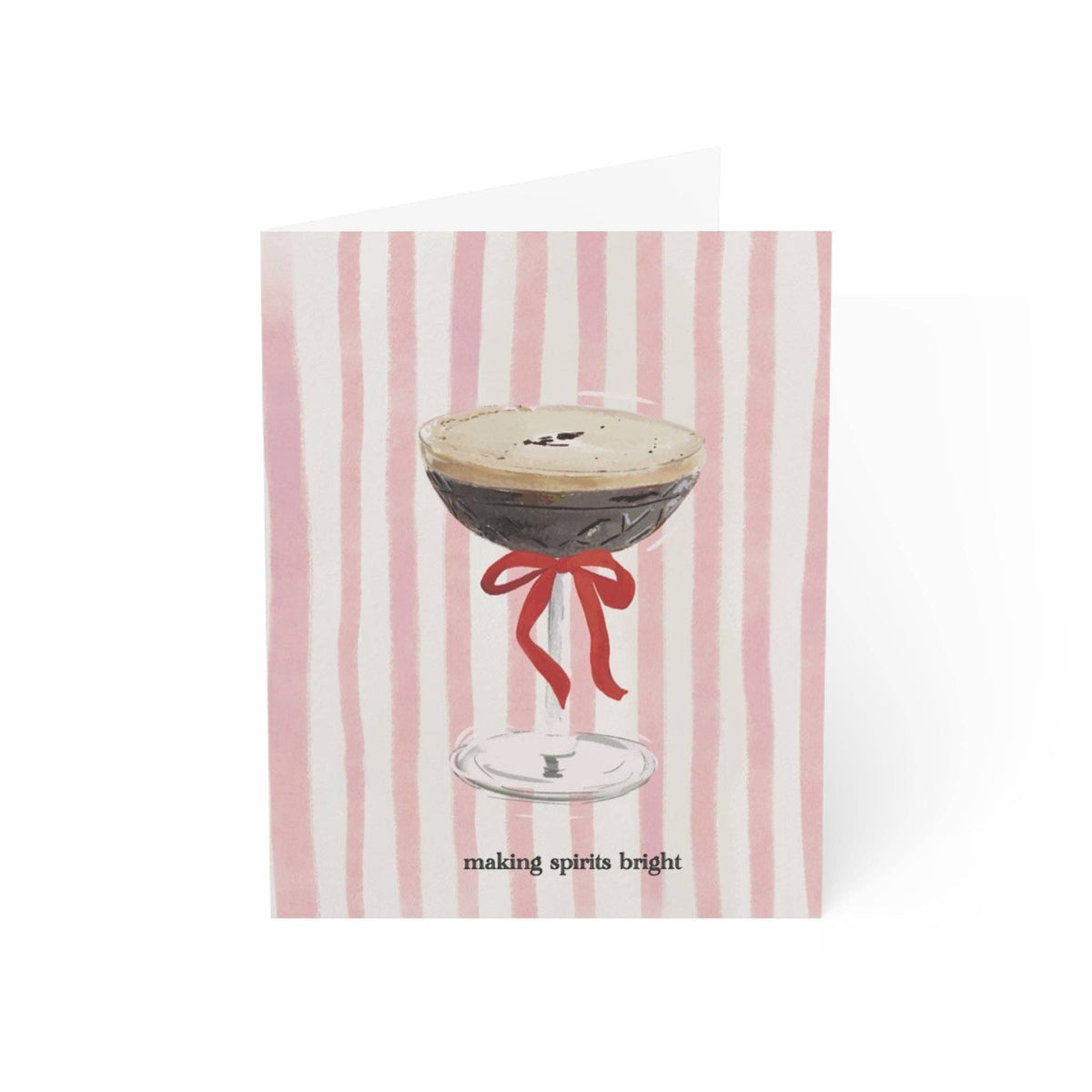 ESPRESSO MARTINI HOLIDAY -MAKING SPIRITS BRIGHT-Note Card 