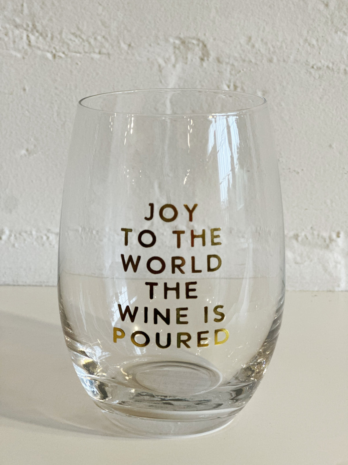 Joy To The World Cocktail Wine Glass