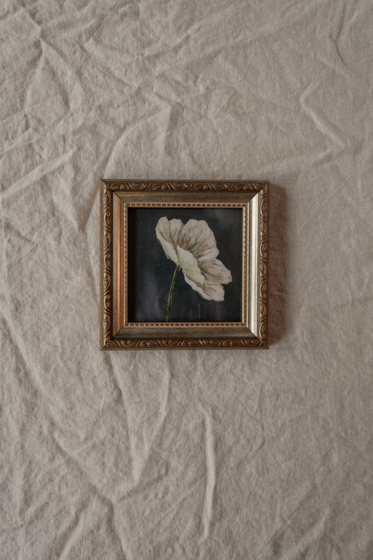 Antique Style Framed Art Print - Petunia Wildflower