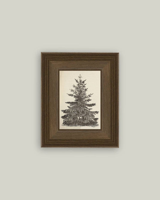 Vintage Pine Tree: 5x7