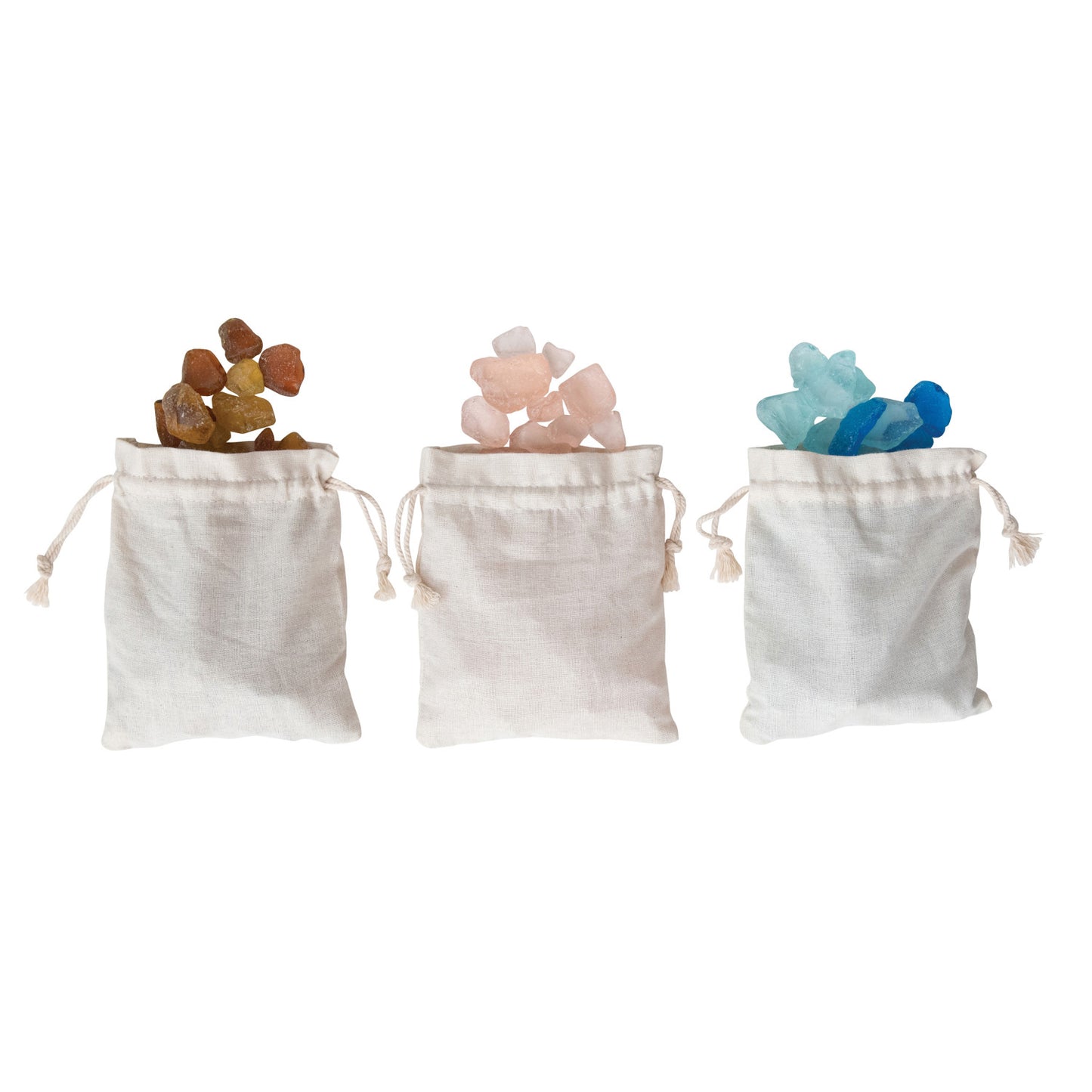 Tumbled Sea Glass in Cotton Bag