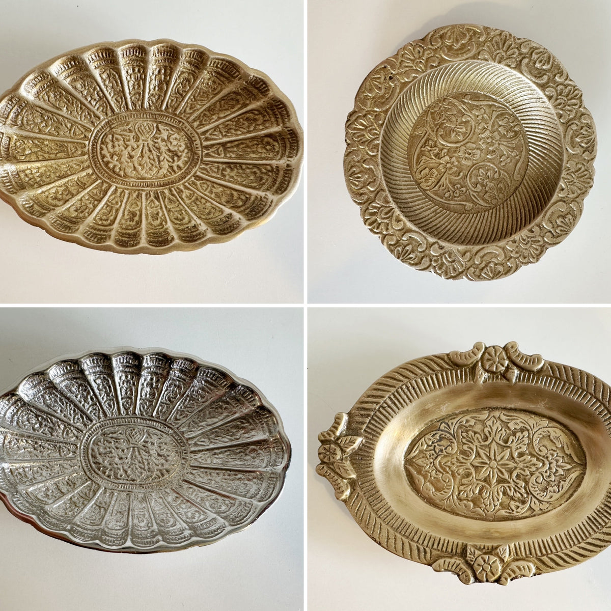 Scalloped Brass Dish - 4 styles available